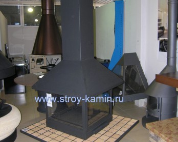 Камин Traforart Vulcano con losetas