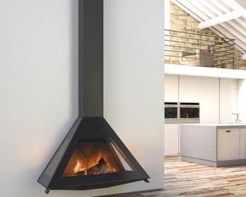 Подвесные камины для дома дровяные: купить в Москве для загородного ...