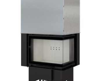 Каминная топка Kratki VNP/610/430 Г-образное стекло справа гильотина