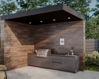 Кухня Astov BBQ № 2 (ширина 3440 мм)