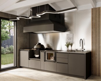 Кухня Astov BBQ № 11 (ширина 3330 мм)