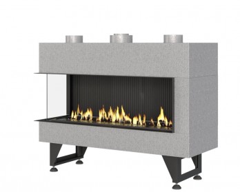 Газовый камин GASSI-1000 угловой